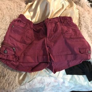 Maroon shorts; NWOT